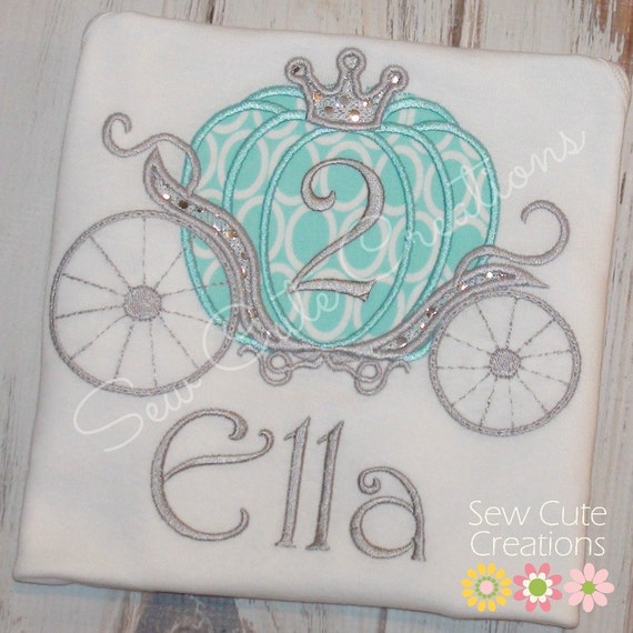 Cinderella Carriage birthday shirt - Princess Carriage Birthday outfit - Royal Princess - 1st 2nd 3rd 4th 5th birthday - sew cute creations Il_570xn