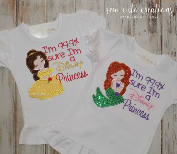 I'm a Disney Princess shirt - Belle, Ariel, Cinderella, Elsa, Anna, Rapunzel - Disney trip shirt - Sew Cute Creations Il_570xn