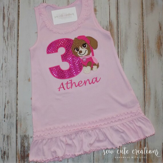 paw patrol girl birthday outfit