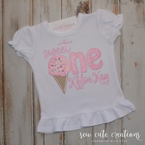 Sweet One Ice Cream 1st Birthday Shirt Sweet One Party - Etsy