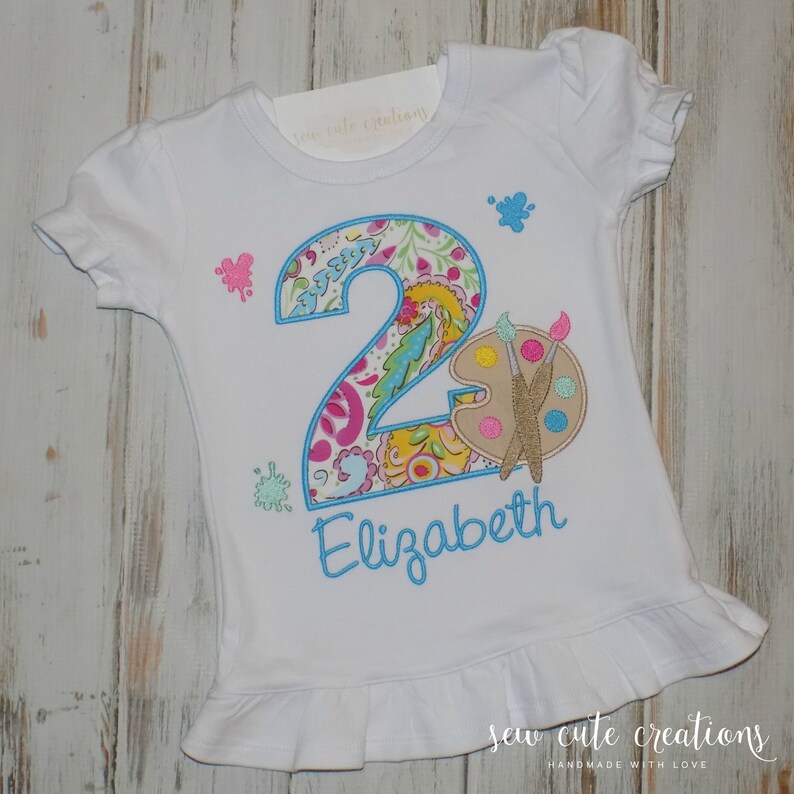paint party birthday shirt