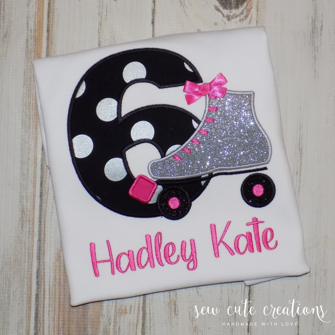 Roller Skate Birthday Shirt, Roller Skate Party Outfit, 3rd 4th 5th 6th