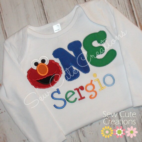 Elmo 1st birthday shirt girl sale