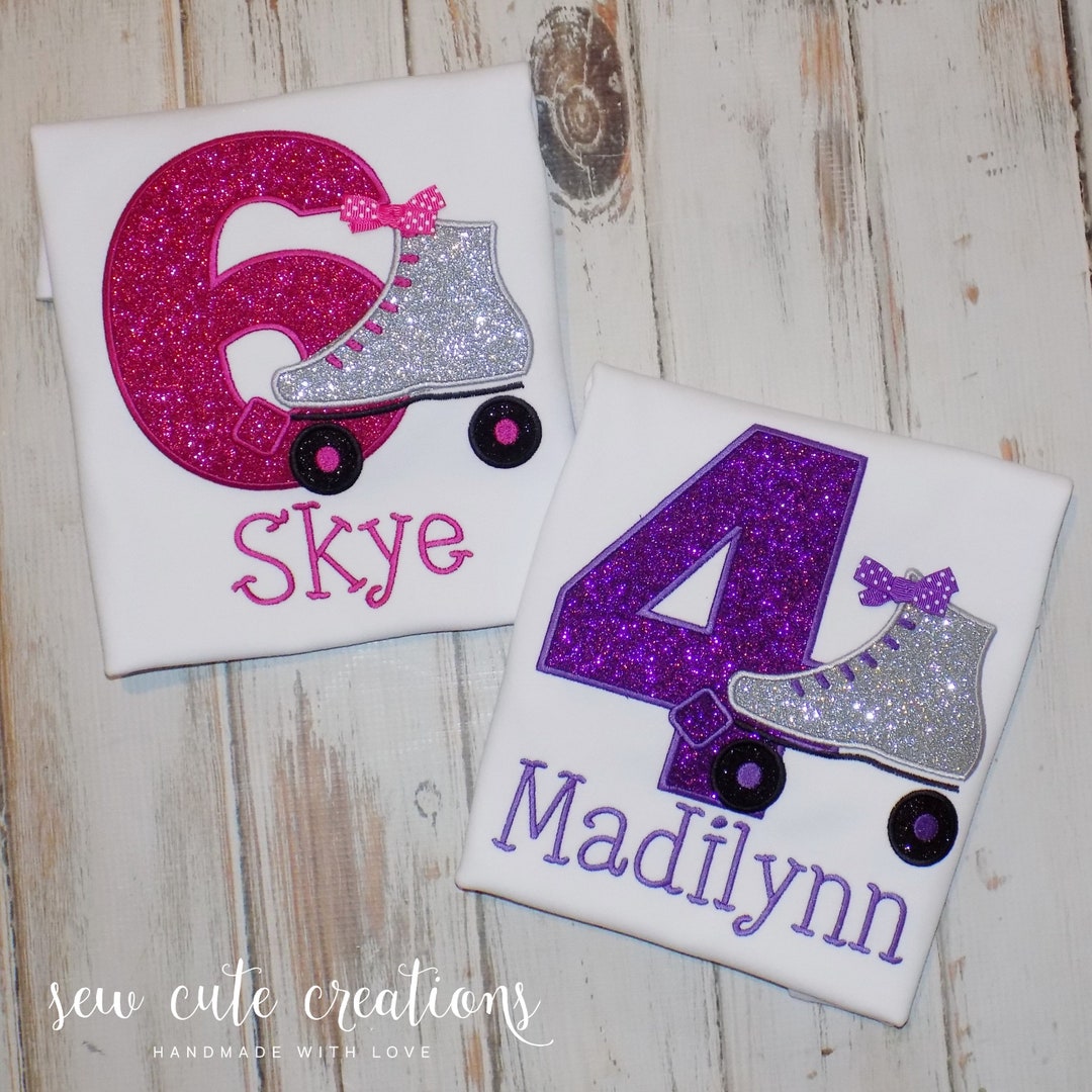 Roller Skate Birthday Shirt Skate Party Outfit Roller Rink Etsy