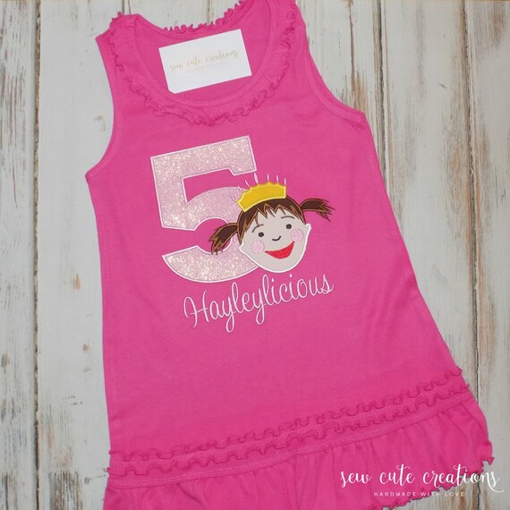 Pinkalicious Birthday Dress Personalized - Pinkalicious outfit - Pink Princess party - 2nd 3rd 4th 5th 6th birthday - sew cute creations Il_570xn