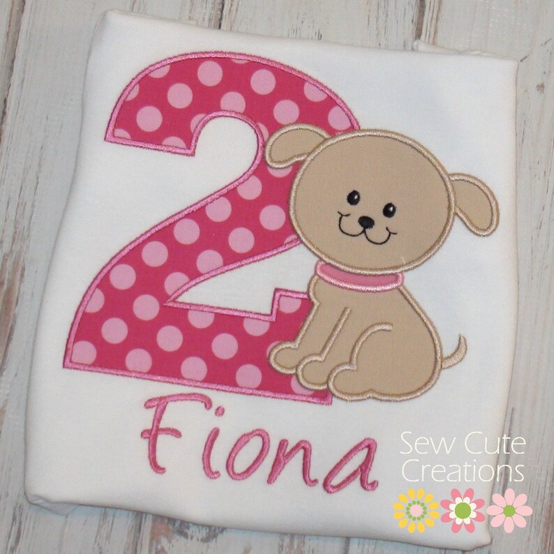 Puppy Birthday Shirt for Boys or Girls Puppy Dog Birthday Etsy