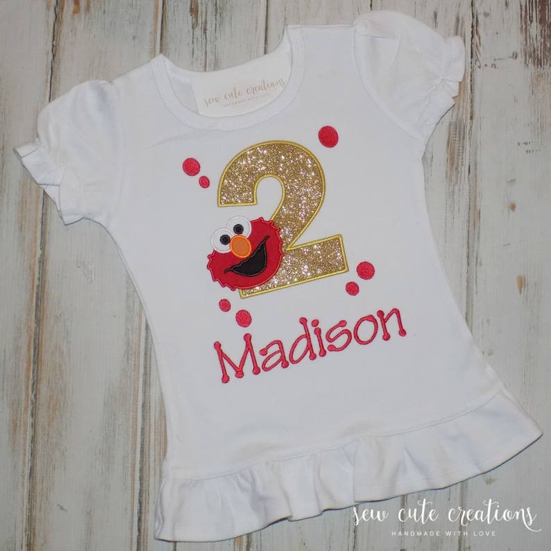 elmo birthday outfit for girl