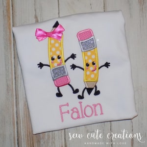 Personalized Back to School shirt, Custom First Day of school outfit, Preschool Pre K Kindergarten tee, Sew cute creations