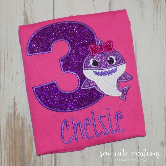 baby shark 3rd birthday outfit