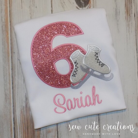Ice Skate Birthday Shirt, Ice Skate party, Ice Skating Outfit, 2nd 3rd