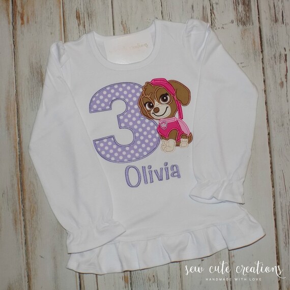 paw patrol birthday girl outfit