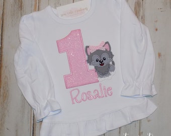 Wolf Birthday Shirt, Wolf party outfit, Woodland Animal, 3rd 4th 5th 6th 7th 8th 9th 10th birthday, Sew cute creations