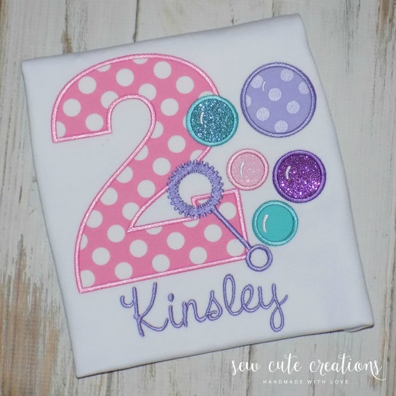 Bubbles Birthday Shirt for boys or girls - Bubbles Birthday outfit - Bubbles party - 1st 2nd birthday - 3rd birthday - Sew cute creations Il_570xn