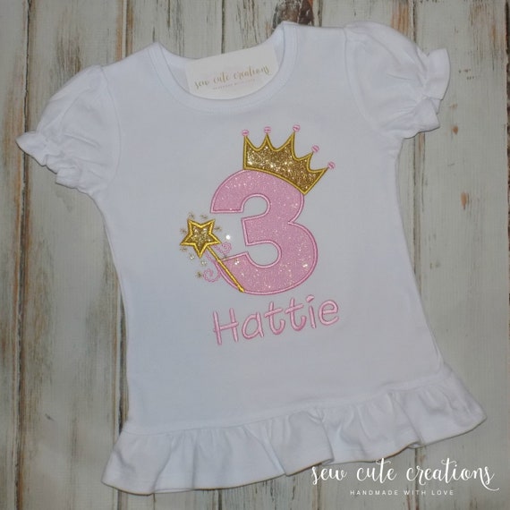 princess 4th birthday clothing
