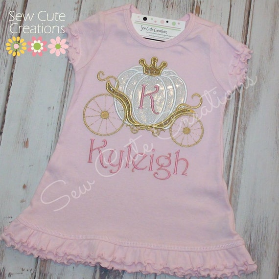 Cinderella Carriage birthday dress - Princess Carriage birthday outfit - Cinderella outfit - Glitter Princess - sew cute creations Il_570xn