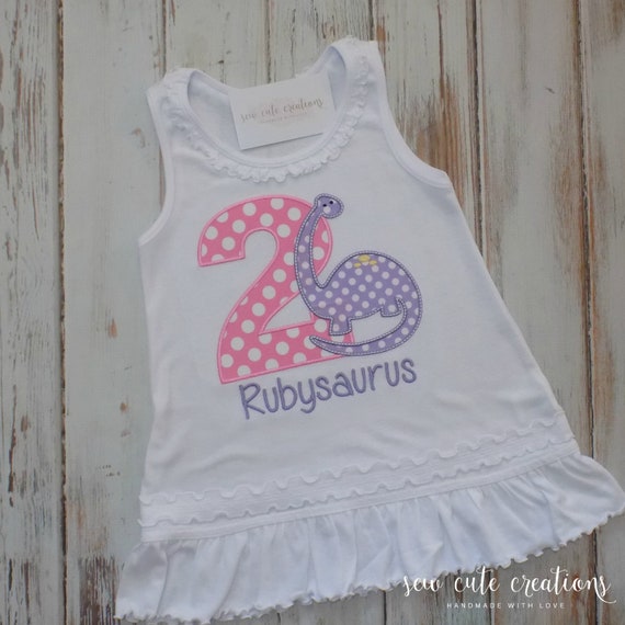 Dinosaur Birthday Dress for girls - Girl s Dinosaur Birthday outfit - Jurassic birthday - Prehistoric birthday - Sew cute creations Il_570xn