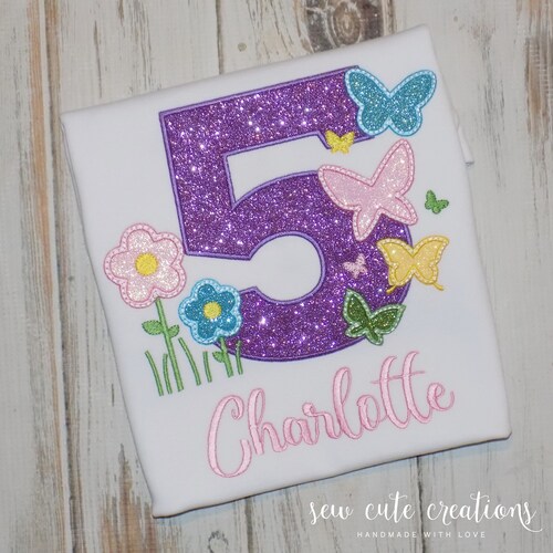 Butterfly Birthday Shirt Butterfly Garden Party 1st 2nd 3rd Etsy