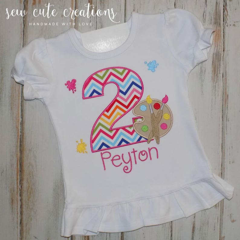 paint party birthday shirt