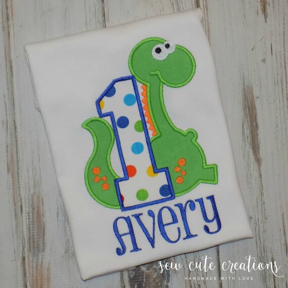 dinosaur 1st birthday shirt