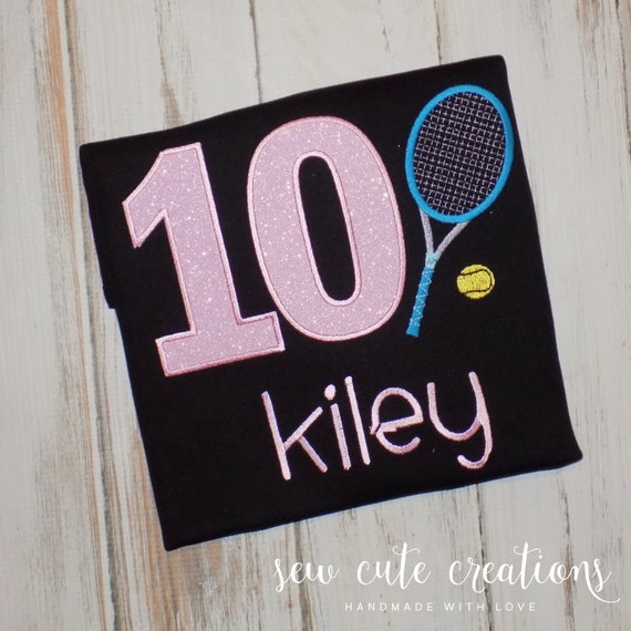 Tennis Birthday Shirt Tennis Party Outfit 1st 2nd 3rd 4th Etsy