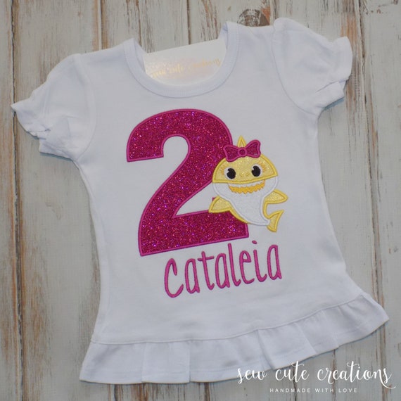 baby shark 1st birthday outfit
