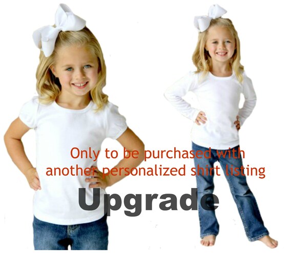 UPGRADE ONLY!! Upgrade any custom shirt listing to a Puff Sleeve Shirt Style - ONLY Purchase with a custom shirt listing! Il_570xn
