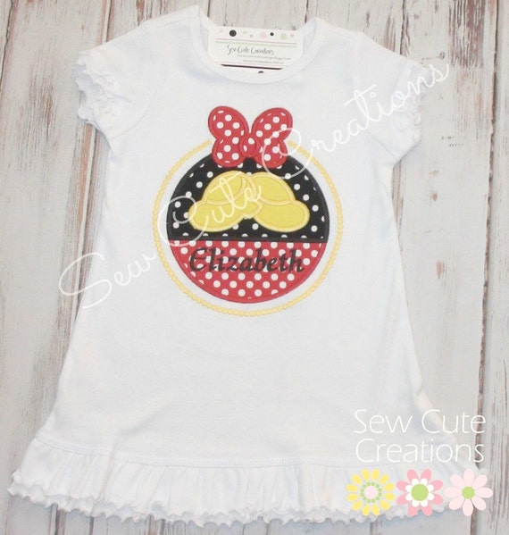 Minnie mouse birthday dress - Minnie mouse Birthday outfit - Minnie mouse party dress- Disney trip dress outfit - sew cute creations Il_570xn
