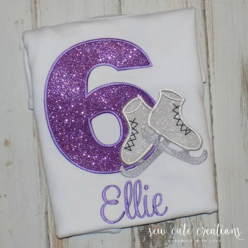 Ice Skate Birthday Shirt Ice Skate birthday outfit Ice Etsy