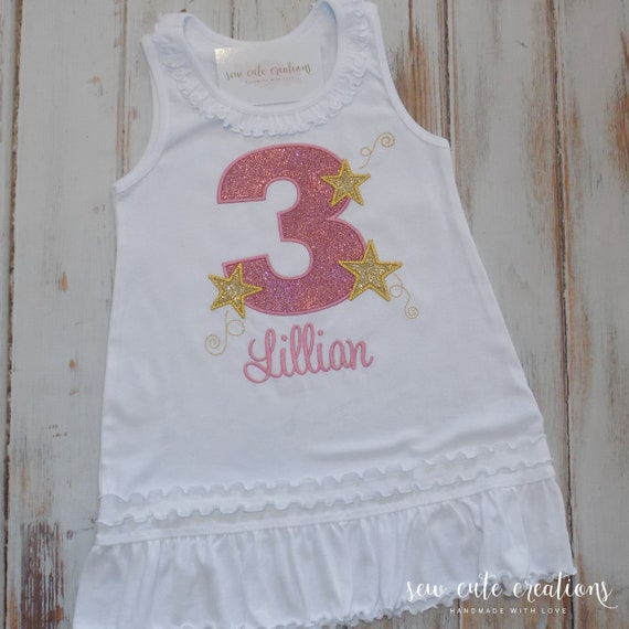 Twinkle Little Star Birthday dress - Twinkle Star birthday outfit - Wish upon a Star outfit - 1st 2nd birthday - Sew Cute Creations Il_570xn