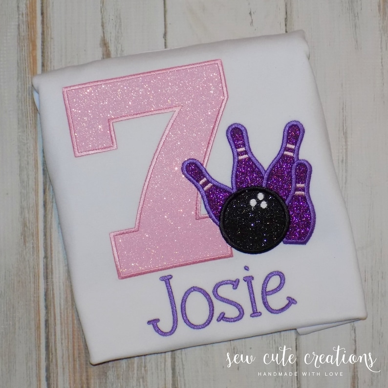 Bowling Birthday Shirt Boy Girl Bowling Party Outfit Bowling Etsy