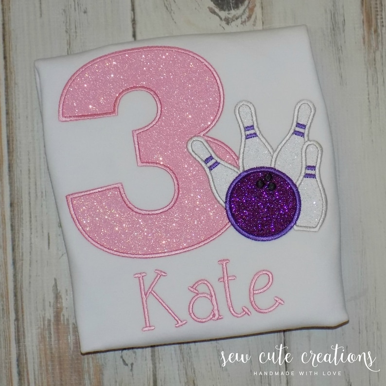 Bowling Birthday Shirt Boy Girl Bowling Party Outfit Bowling Etsy