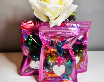 1 MINI BAG (5”x3”) of 90s retro bath oil beads