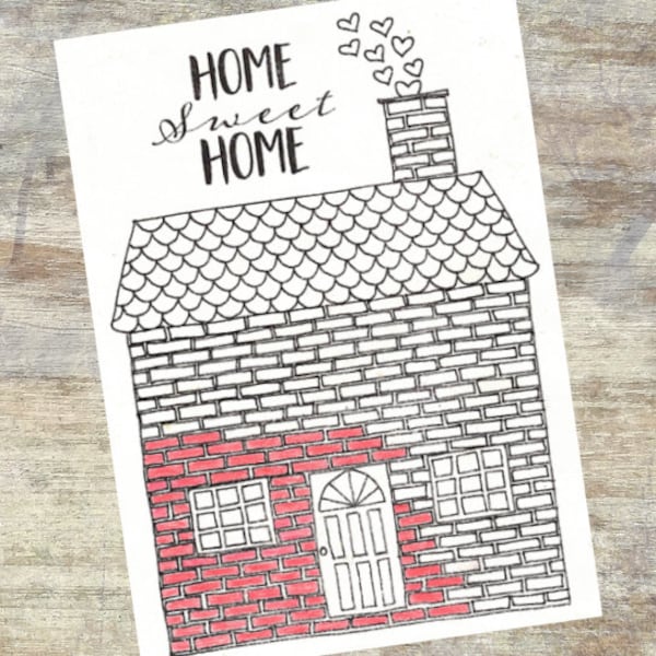 "Brick House hypothekarisch auszahlende Kreditorenbuchseite (Digitaler Download)"