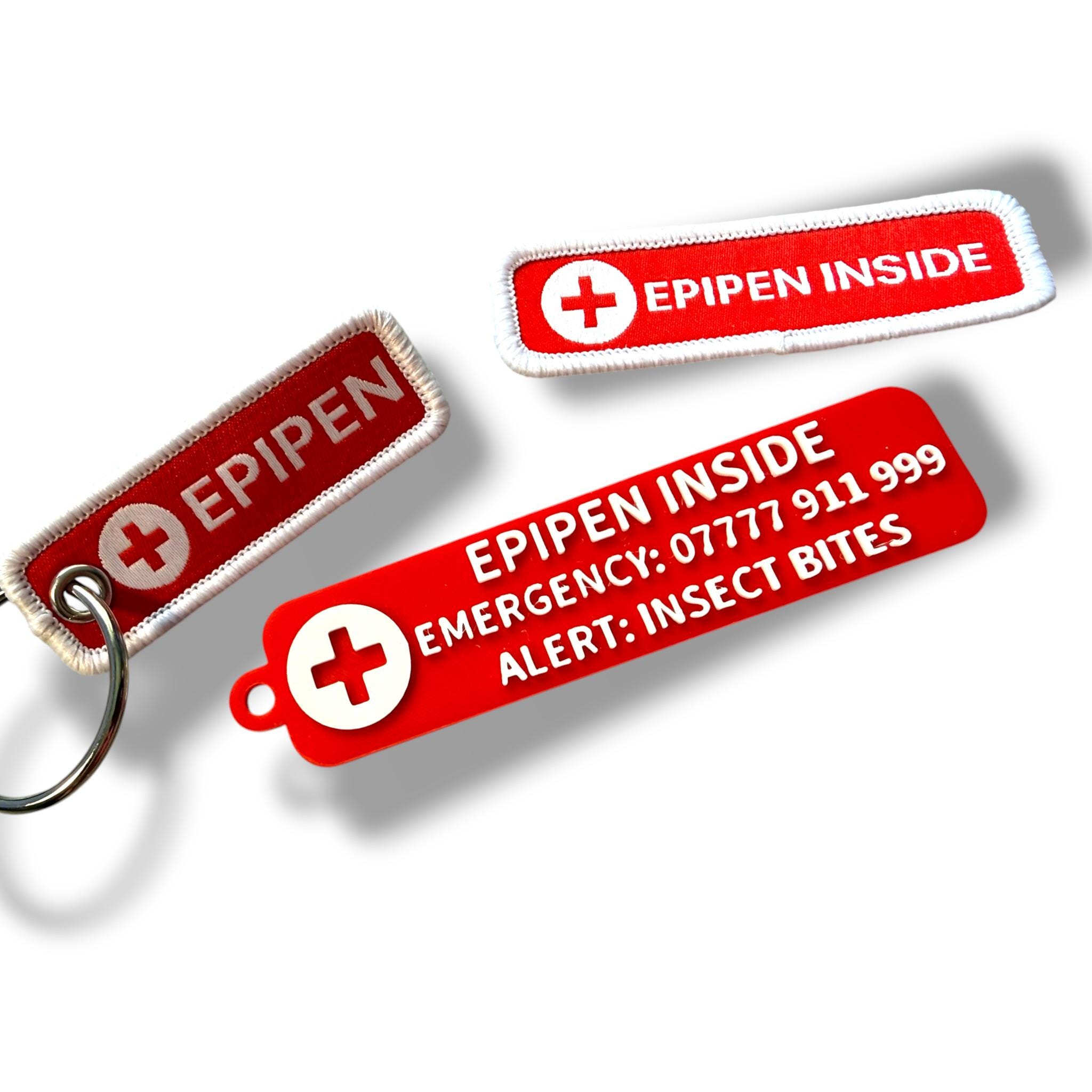 need EPI カートリッジ EPIPEN IN BAG Keychain Custom Allergy Emergency Alert Tag