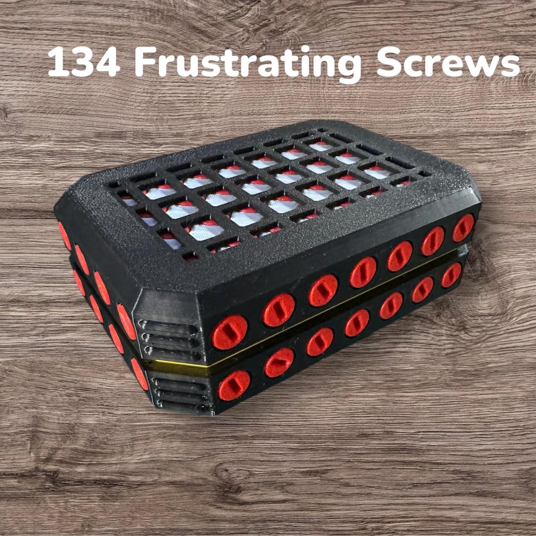 Annoying 134-bolt Gift Box: 3d-printed Puzzle Box - Etsy