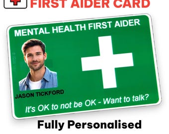 Custom Mental Health First Aider Identity Card - MHFA