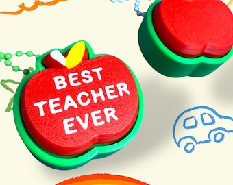 Cadeau pour professeur - Clicker unique pour votre professeur préféré - lot de 2 - TDAH - Clicker mécanique
