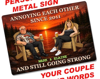 Custom A4, A5 or A6 Metal Sign - Annoying Each Other - Pride Options - High Quality