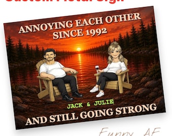 Custom A6 or A5 Metal Sign - Annoying Each Other - Pride Options - High Quality