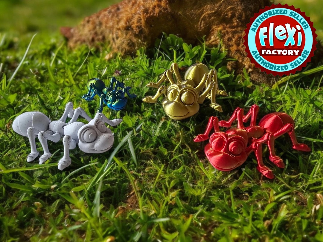 3d Printed Articulated Ant Flexi Factory Ant Fun Insect Fidget Toy - Etsy