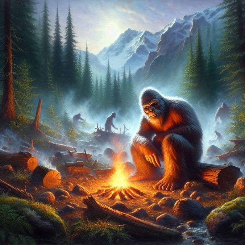 5 Campfire Bigfoot - Etsy