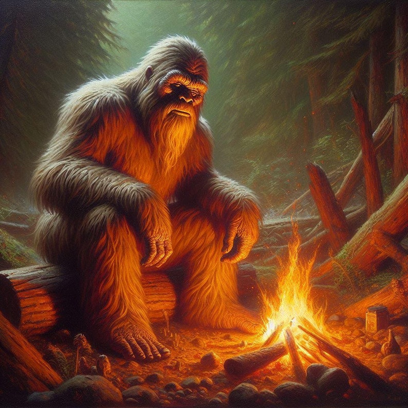 5 Campfire Bigfoot - Etsy