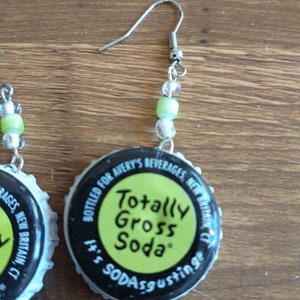 Totally Gross Soda Bottle Cap Earrings image 2