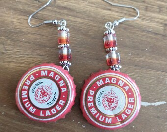 Magna Premium Lager Bottle Cap Earrings