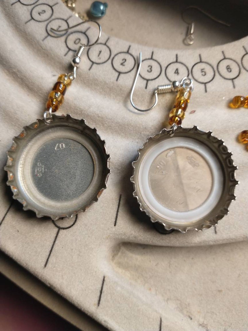 Are You Thirsty Soda Bottle Cap Earrings image 5