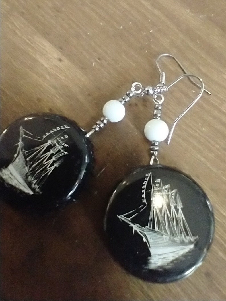 Shipyard Maritime Beer Bottle Cap Earrings image 3