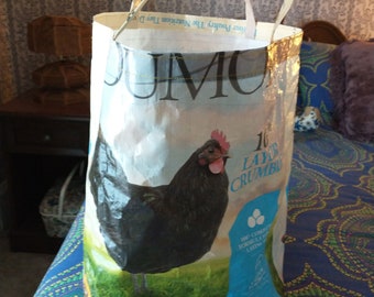 Dumor Layer Crumble  Food Tote Bag with Black Chicken