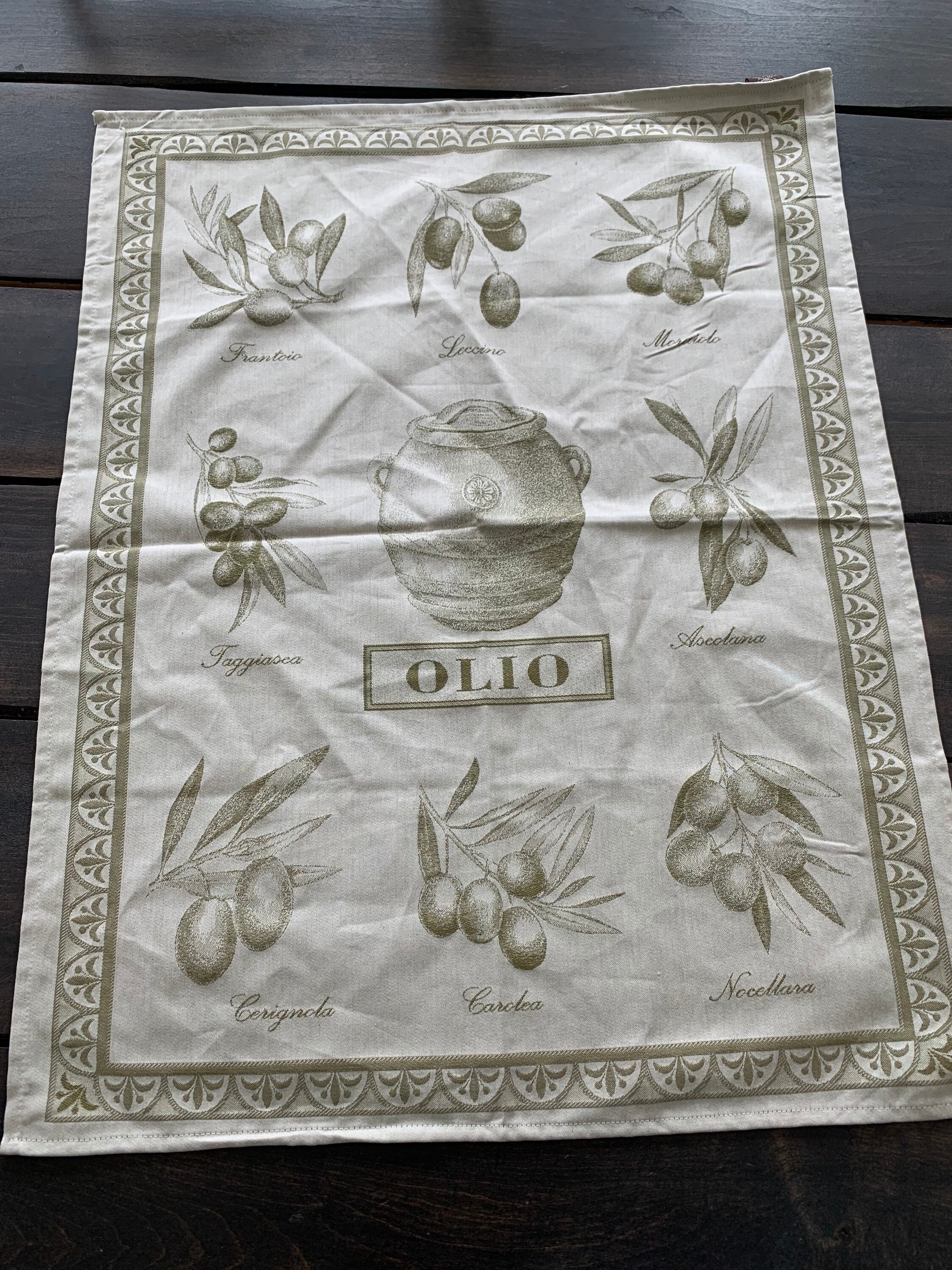 Italian Tea Towel from Tuscany Italian Cotton Tuscan Art Etsy