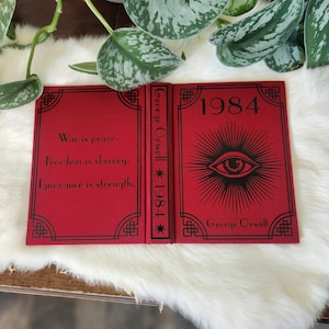 1984 Kindle Cover, Kobo Case, Nook Case, Hardback Book Kindle Case, Standard Kindle, Paperwhite, Colorsoft, Kindle Case,