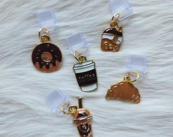 Kindle Charm: Plugue para pó de café e confeitaria, porta USB C, leitor eletrônico, acessório para telefone